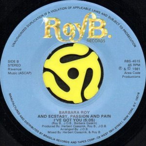 画像2: BARBARA ROY AND ECSTASY, PASSION & PAIN / IF YOU WANT ME (45's) (2)