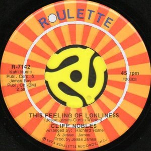 画像1: CLIFF NOBLES / THIS FEELINGS OF LONELINESS b/w WE GOT OUR THING TOGETHER (45's) (1)