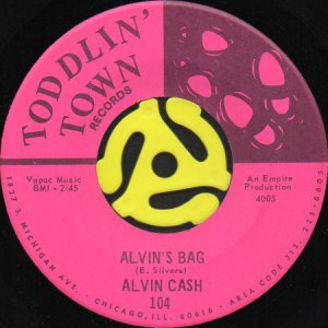 画像1: ALVIN CASH / ALVIN'S BAG b/w WHIP IT ON ME (45's) (1)