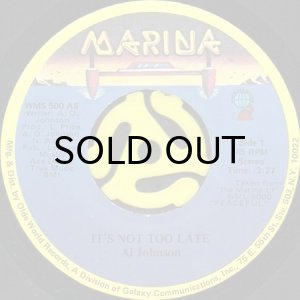 画像1: AL JOHNSON / IT'S NOT TOO LATE (45's) (1)