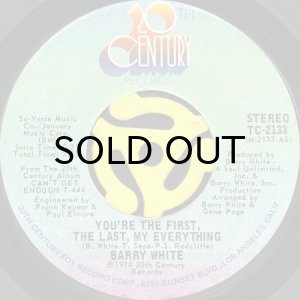 画像1: BARRY WHITE / YOU'RE THE FIRST, THE LAST, MY EVERYTHING (45's) (1)