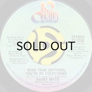 画像2: BARRY WHITE / YOU'RE THE FIRST, THE LAST, MY EVERYTHING (45's) (2)