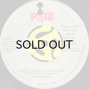 画像2: CINNAMON / GIVE YOUR LOVE TO ME (45's) (PROMO) (2)