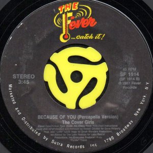 画像2: THE COVER GIRLS / BECAUSE OF YOU (45's) (2)