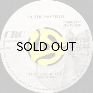 画像2: CURTIS MAYFIELD / WE COME IN PEACE b/w THIS LOVE IS TRUE (45's) (WHITE PROMO) (2)