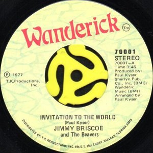 画像1: JIMMY BRISCOE AND THE BEAVERS / INVITATION TO THE WORLD (45's) (1)