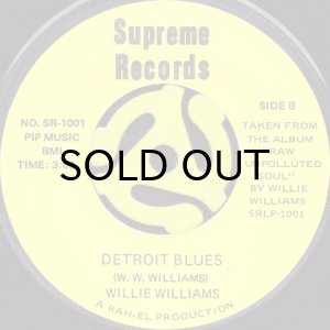 画像1: WILLIE WILLIAMS / DETROIT BLUES (45's) (1)