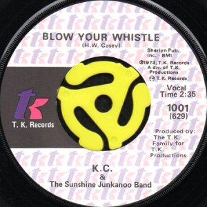 画像1: KC AND THE SUNSHINE JUNKANOO BAND / BLOW YOUR WHISTLE (45's) (1)