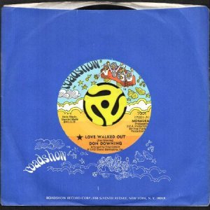 画像3: DON DOWNING / LOVE WALKED OUT (45's) (3)