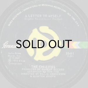 画像1: THE CHI-LITES / A LETTER TO MYSELF b/w SALLY (45's) (1)