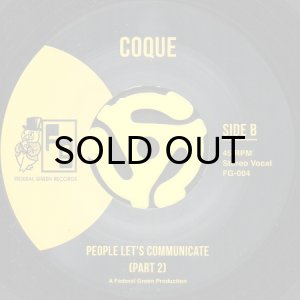 画像2: COQUE / PEOPLE LET'S COMMUNICATE (45's) (2)
