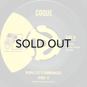 画像1: COQUE / PEOPLE LET'S COMMUNICATE (45's) (1)