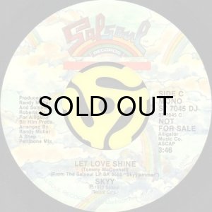 画像2: SKYY / LET LOVE SHINE (45's) (PROMO) (2)