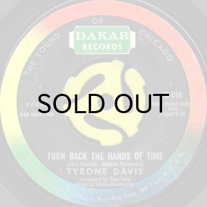 画像1: TYRONE DAVIS / TURN BACK THE HANDS OF TIME (45's) (1)