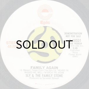 画像2: SLY & THE FAMILY STONE / FAMILY AGAIN (45's) (WHITE PROMO) (2)