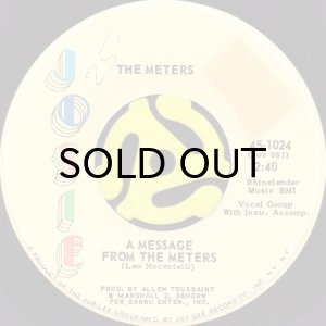 画像1: THE METERS / MESSAGE FROM THE METERS b/w ZONY MASH (45's) (1)