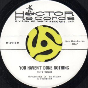 画像2: HOCTOR BAND / SPACE RACE b/w YOU HAVEN'T DONE NOTHING (45's) (2)