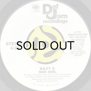 画像3: DAVY D / OHH GIRL (45's) (WHITE PROMO) (3)
