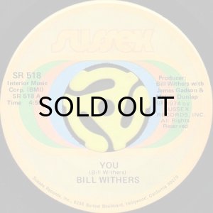 画像1: BILL WITHERS / YOU b/w STORIES (45's) (1)