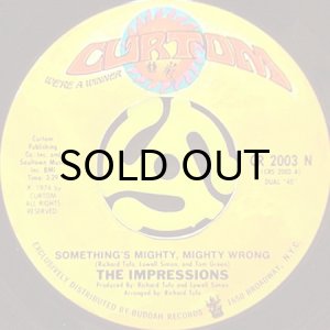 画像2: THE IMPRESSIONS / THREE THE HARD WAY (45's) (2)