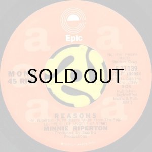 画像1: MINNIE RIPERTON / REASONS (45's) (WHITE PROMO) (1)