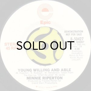 画像2: MINNIE RIPERTON / YOUNG WILLING AND ABLE (45's) (PROMO) (2)