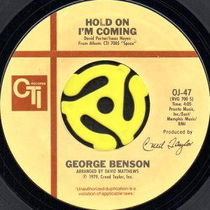 画像1: GEORGE BENSON / HOLD ON I'M COMING (45's) (1)