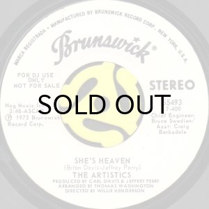 画像1: THE ARTISTICS / SHE'S HEAVEN (45's) (WHITE PROMO) (1)