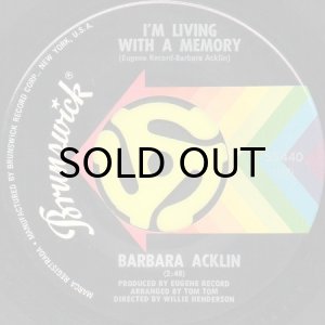 画像2: BARBARA ACKLIN / I DID IT b/w I'M LIVING WITH THE MEMORY (45's) (2)