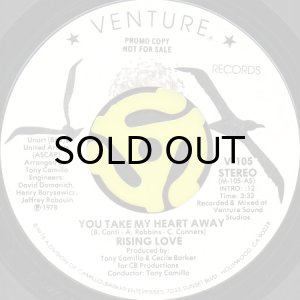 画像2: RISING LOVE / YOU TAKE MY HEART AWAY (45's) (PROMO) (2)
