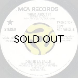 画像1: DENISE LA SALLE / THINK ABOUT IT (45's) (WHITE PROMO) (1)