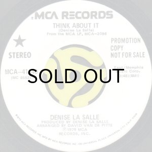 画像2: DENISE LA SALLE / THINK ABOUT IT (45's) (WHITE PROMO) (2)