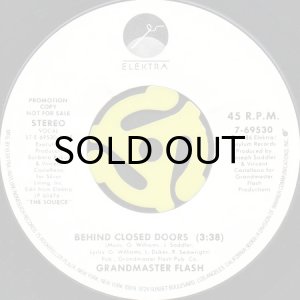 画像2: GRANDMASTER FLASH / BEHIND CLOSED DOORS (45's) (WHITE PROMO) (2)