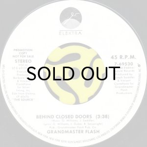 画像1: GRANDMASTER FLASH / BEHIND CLOSED DOORS (45's) (WHITE PROMO) (1)