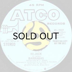 画像2: BARRABAS / HI-JACK (45's) (WHITE PROMO) (2)