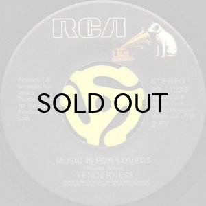 画像2: TENDERNESS / LOVE SLIPPING AWAY b/w MUSIC IS FOR LOVERS (45's) (2)