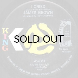 画像1: JAMES BROWN / I CRIED b/w WORLD, PT. 2 (45's) (1)