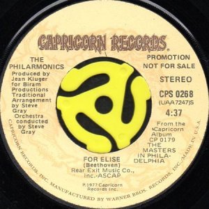 画像1: THE PHILARMONICS / FOR ELISE (45's) (PROMO) (1)