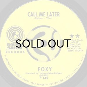 画像1: FOXY / CALL ME LATER (45's) (1)