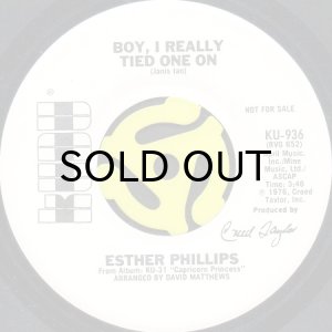 画像2: ESTHER PHILLIPS / BOY, I REALLY TIED ONE ON b/w MAGIC'S IN THE AIR (45's) (WHITE PROMO) (2)