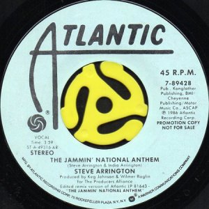 画像1: STEVE ARRINGTON / THE JAMMIN' NATIONAL ANTHEM (45's) (PROMO) (1)