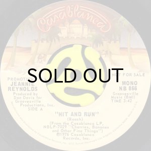 画像1: JEANNIE REYNOLDS / HIT AND RUN (45's) (PROMO) (1)