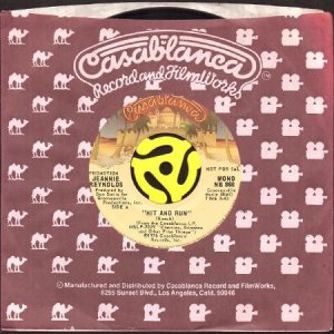 画像3: JEANNIE REYNOLDS / HIT AND RUN (45's) (PROMO) (3)