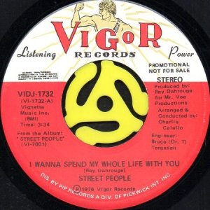 画像2: STREET PEOPLE / I WANNA SPEND MY WHOLE LIFE WITH YOU (45's) (PROMO) (2)