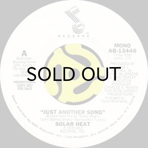 画像1: SOLAR HEAT / JUST ANOTHER SONG (45's) (WHITE PROMO) (1)