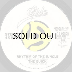 画像2: THE QUICK / RHYTHM OF THE JUNGLE (45's) (WHITE PROMO) (2)