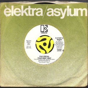 画像3: FIVE SPECIAL / YOUR BODY HEAT (45's) (WHITE PROMO) (3)