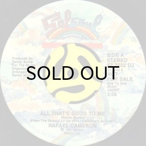 画像2: RAFAEL CAMERON / ALL THAT'S GOOD TO ME (45's) (PROMO) (2)