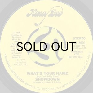 画像2: SHOWDOWN / WHAT'S YOUR NAME (45's) (PROMO) (2)