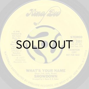 画像1: SHOWDOWN / WHAT'S YOUR NAME (45's) (PROMO) (1)